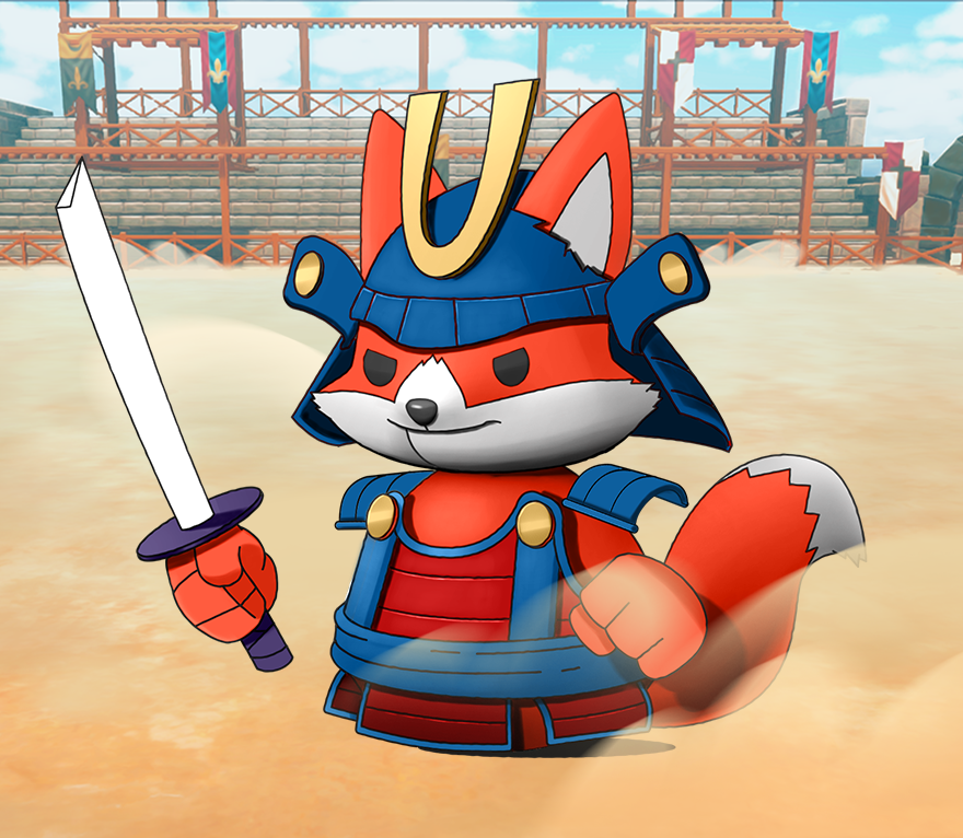 The Samurai character portrait from Outspin Champions
